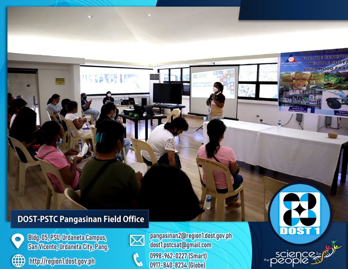 DOST-Pangasinan briefs DOLE beneficiaries in Balungao and Alcala on DOST programs, promotes R&D technologies image