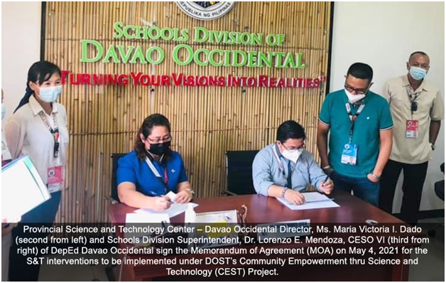 DOST-XI, DepEd Davao Occidental join hands for Community Empowerment Project image