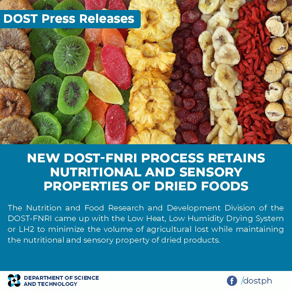 New DOST-FNRI process retains nutritional and sensory properties of dried foods image