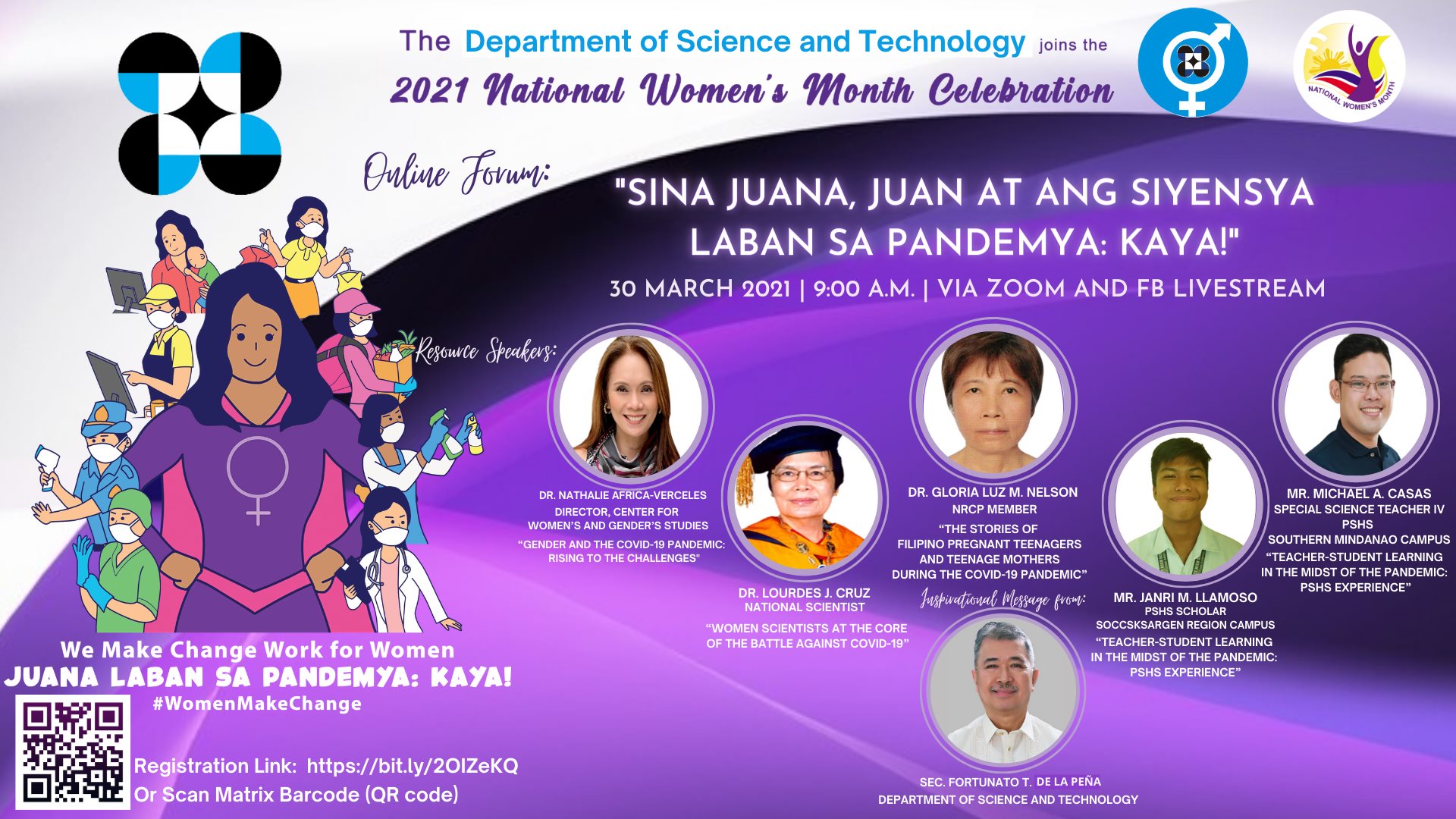 Science department celebrates Pinay Scientists’ contributions in the time of pandemic image