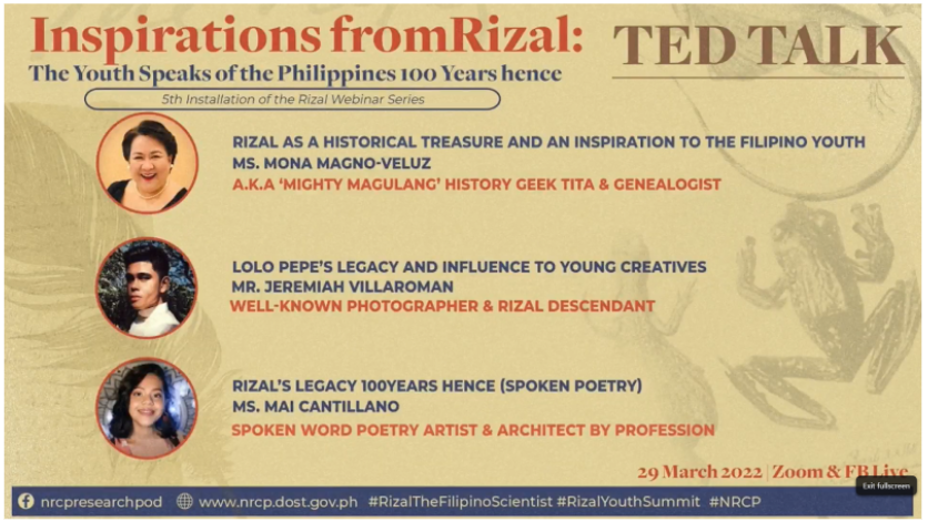 Youth Speaks! Rizal is an inspiration to our generation image