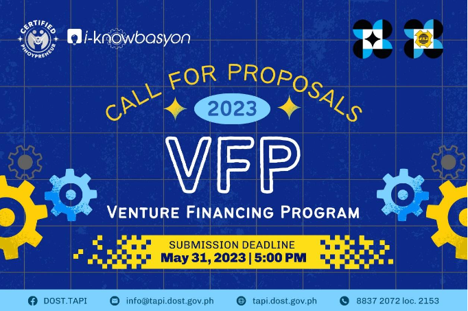 DOST-TAPI invites MSMEs to submit proposals for Venture Financing Program image