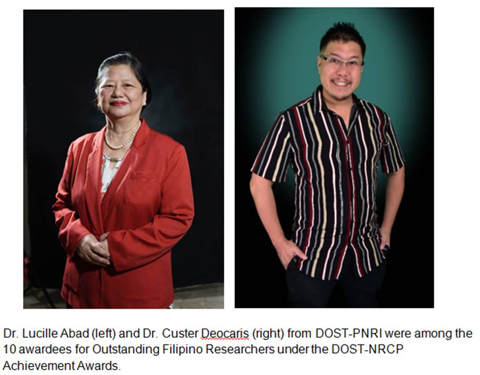 2 Filipino scientists fromDOST-PNRI bag awards during 2020 NRCP scientific confab image